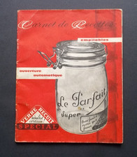 Carnet ancien recettes bocaux