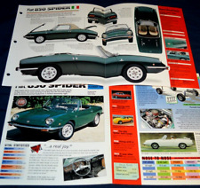 1969 Fiat 850 Spider Specs Info Original Poster Brochure Vintage 69