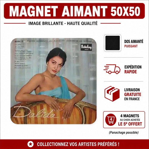 Magnet dalida 5x5 cm aimant - magnet,