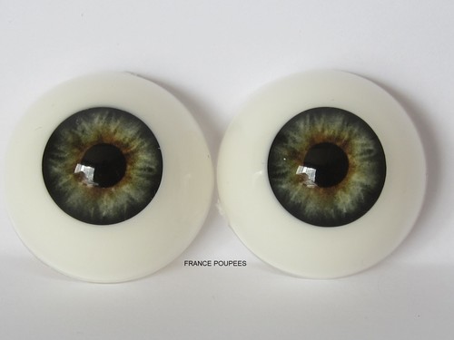 Yeux réaliste 24mm poupée - réaliste,