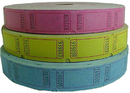 Tickets vierge type - 6,