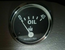 Manomètre de pression d'huile IH / Farmall pour Cub, Cub Lo- Boy (type vis...