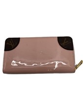 LOUIS VUITTON Long Wallet Zippy Venice _ Vernis Miroir Pink Enamel PNK Used