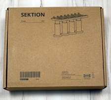 IKEA Set 4 SEKTION 4.5" 11cm Black Adjustable Cabinet Legs 102.655.18 NIB NEW