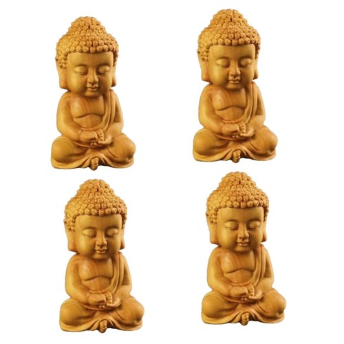 4pièces statue bouddha - de,