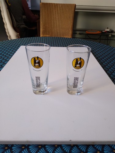 Lot verres bière x2 - à,