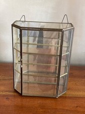 Petite Vitrine A Poser  En Laiton Et Verre Annee 50