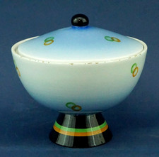 GALVANI Pordenone Italie Vase céramique Déco Futuriste style ROMETTI GIO PONTI