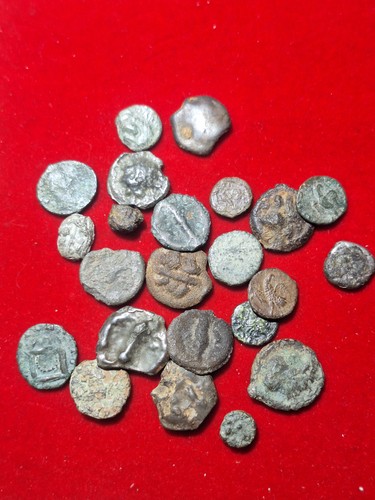 Lot monnaies antique a - de, 24