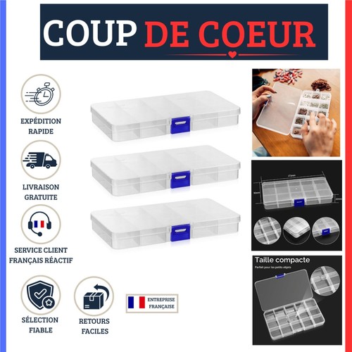 Boîtes rangement plastique - , 15