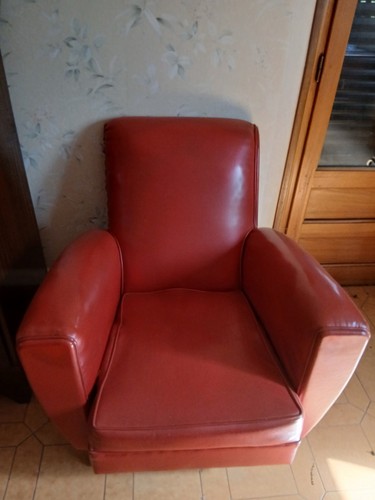Lot fauteuils cuir uni - lot, 2