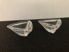 Pair of Daum Crystal Ashtrays (price of both)