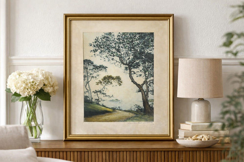 Grand paysage aquarellé