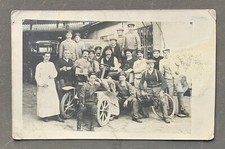 VINTAGE CAR PHOTO CARD Garage Men