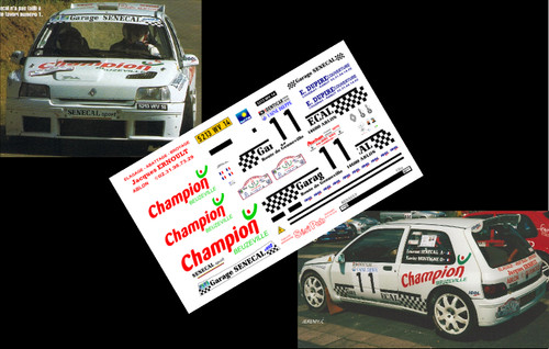 Decals renault clio - 1/43],