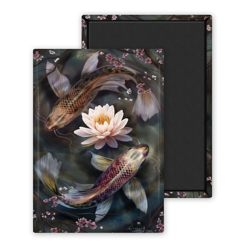 Carpe koi fleur - carpe,