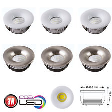 5er 10er Set 3W LED Spot Encastré Mini Spot Lampe Cob Luminaire à Encastrer