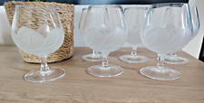 6 Verres Cognac Cristal D'arques "DURAND" Modèle Florence