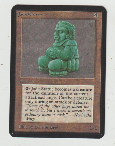 Carte jade statue alpha - carte,