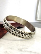 Bracelet Tribal Argent Massif