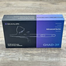 Airbrush Kit Gun Dual Action Gravity Feed Set, GHAD-39, Gaahleri - Used VGC