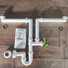 evacution double eviers tuyaux