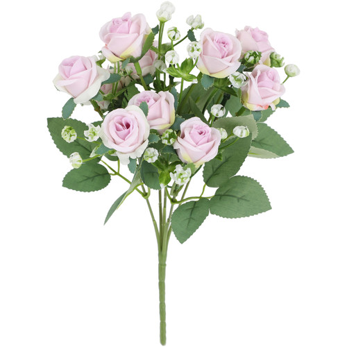 Rose soie réaliste fleurs - rose,