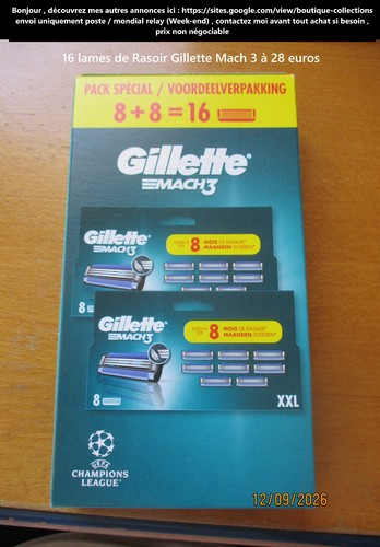 Lames rasoirs gillette - rasoirs,