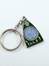KEYCHAIN - SOUVENIR from MOROCCO - Hand Painted Metal FATMA - NORTH Africa -