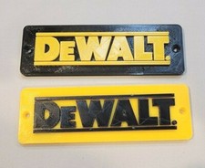 Dewalt Logo badge for boxes cabinets screw-on or magnetic