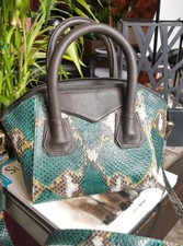 Sac à main en cuir de python