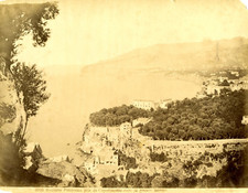 Luca. Italy, Sorrento, Panorama taken from Capo di Monte Vintage albumen print. 