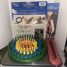 Knifty Knitter Knitting 4 Round Looms  -No Needle/Hook-Instructions Provo Craft