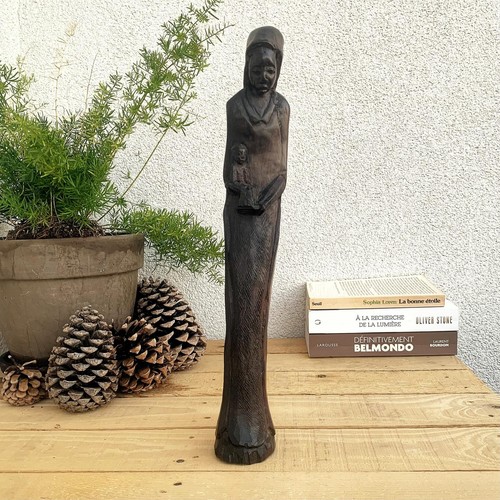 Ancienne statue vierge - ancienne,