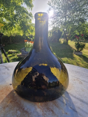 Ancienne bouteille oignon - bouteille,