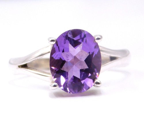 Bague améthyste naturelle - bague, en