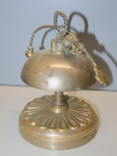 -ANCIENNE SONNETTE de TABLE / de COMPTOIR LAITON Chromé CLOCHE AIRAIN   D
