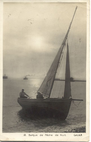 Barque pêche voilier - barque,