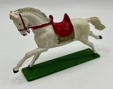 White horse with red saddle - STARLUX - 1960s/70s - VGC