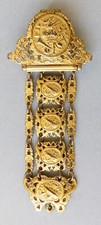 Chatelaine clavet montre gousset pomponne bijou 18e siècle oiseau musique