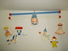 Vintage Originals by IRMI Hand Painted Musical Mobile 815 Mother Goose Hardwood