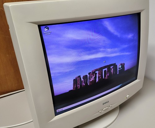 Vintage dell m780 crt monitor - vintage,