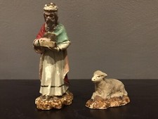 Lot de 2 santons Devineau roi