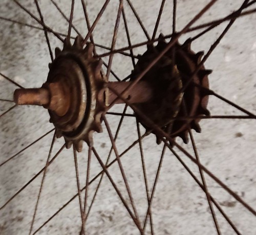 Roue arriere 700 - arriere, retournement