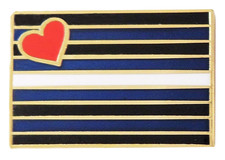 Insigne épingle en cuir