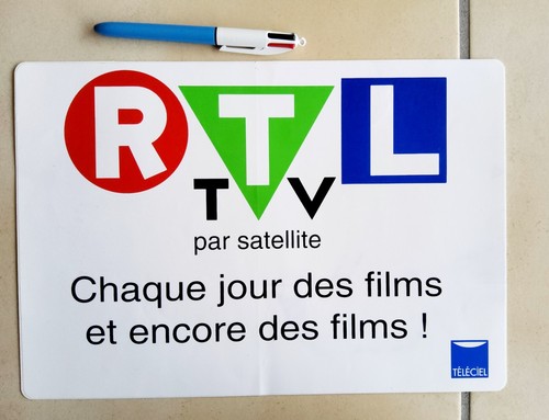 Autocollant publicitaire rtl - autocollant,