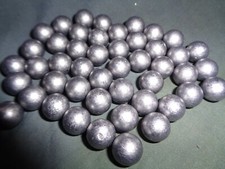 100 Balles ronde cal 31 - .320 (8,10 mm) plomb pur roulées et graphitées