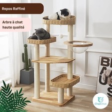 Arbre à chat robuste bois 130