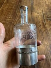 Bottle & Carafe Cut Crystal & Solid Silver Minerva Punch