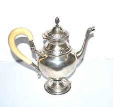 EMPIRE gooseneck coffee maker SOLID SILVER silver hallmark 800 - 480gr